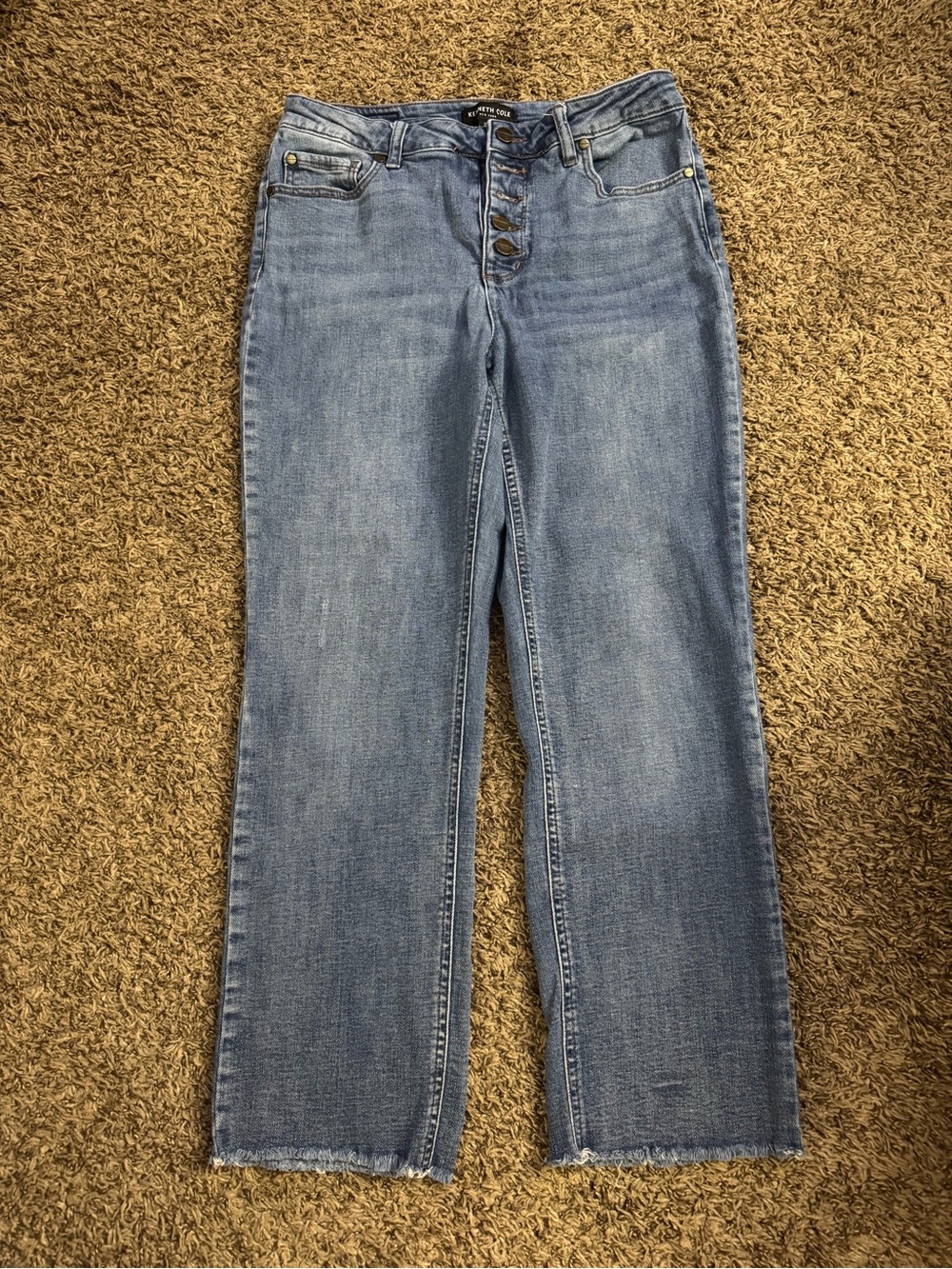 Kenneth Cole Women's Straight Leg Jeans - Light Blue Wash
